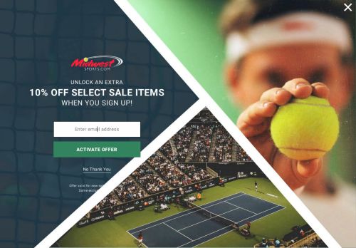 
                            12. Midwest Sports: Tennis Equipment