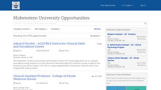
                            11. Midwestern University - My Job Search