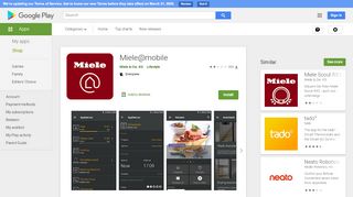 
                            9. Miele@mobile – Apps bei Google Play