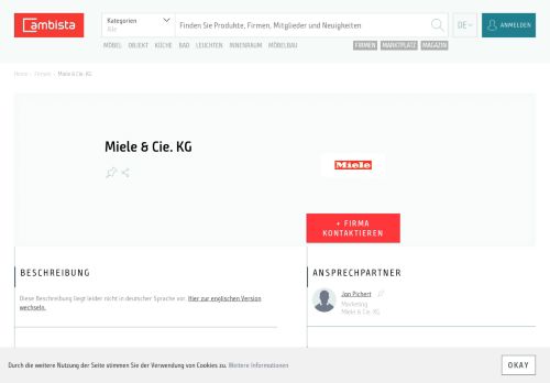 
                            9. Miele & Cie. KG | ambista » B2B Netzwerk der Einrichtungsbranche
