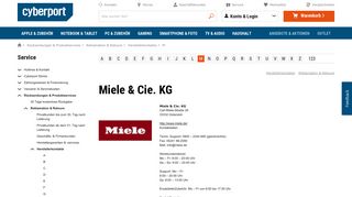 
                            11. Miele & Cie. KG - Cyberport