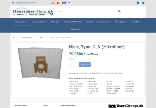
                            7. Miele, Type: G, N (Mikrofiber) - Stoevsuger-Shop.dk