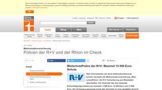 
                            12. MietschutzPolice der R+V - Maximal 15 000 Euro Schutz - Stiftung ...