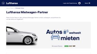 
                            13. Mietwagen-Partner - Lufthansa