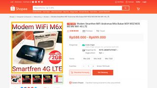 
                            4. MiFi Router Modem WiFi 4G Smartfren Andromax M6 - FREE KUOTA ...