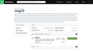 
                            7. mig33 - Download.com - CNET Download