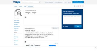 
                            8. mig33 login Questions & Answers (with Pictures) - Fixya
