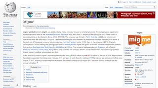
                            6. Mig33 mobile social networking - Wikipedia