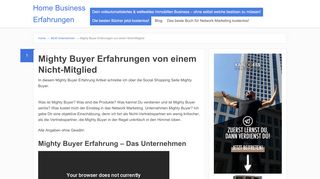 
                            5. ? Mighty Buyer Erfahrungen | Warnung vor Betrug oder echte Chance?