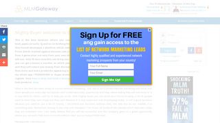 
                            12. Mighty Buyer welcome to the new business | MLM Gateway