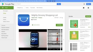 
                            4. Mighty Grocery Einkaufsliste – Apps bei Google Play
