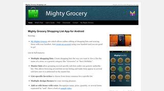 
                            3. Mighty Grocery Shopping List | Simple and Powerful Shopping List App
