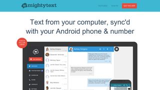 
                            2. MightyText | Text From Computer | SMS From Computer