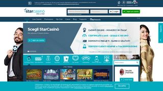 
                            1. Miglior Casinò Online: 1.000€ Bonus + 100 Giri Gratis - StarCasinò