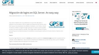 
                            13. Migración de logins en SQL Server. An easy way - gpsos.es