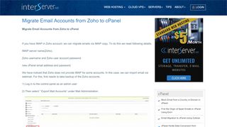 
                            8. Migrate Email Accounts from Zoho to cPanel - Interserver Tips