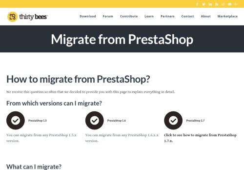 
                            7. Migrate from PrestaShop | thirty bees