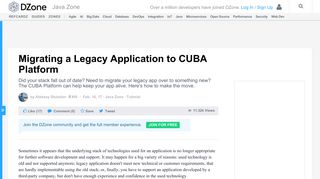 
                            9. Migrating a Legacy Application to CUBA Platform - DZone ...