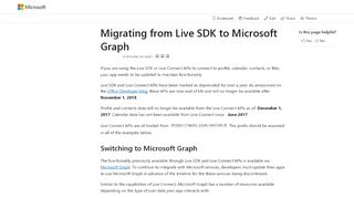 
                            4. Migrating from Live SDK to Microsoft Graph - OneDrive dev center ...
