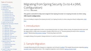 
                            1. Migrating from Spring Security 3.x to 4.x (XML Configuration)