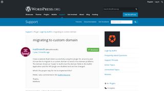 
                            13. migrating to custom domain | WordPress.org