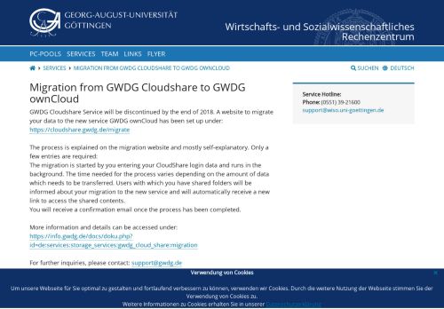 
                            5. Migration from GWDG Cloudshare to GWDG ownCloud - Georg ...