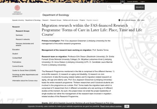
                            10. Migration research - Department of Sociology - Uppsala University ...