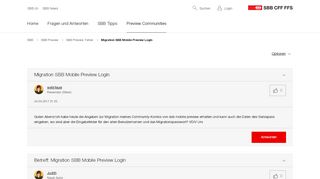 
                            9. Migration SBB Mobile Preview Login - SBB CFF FFS Community - 7342