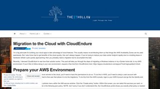 
                            5. Migration to the Cloud with CloudEndure - The IT Hollow