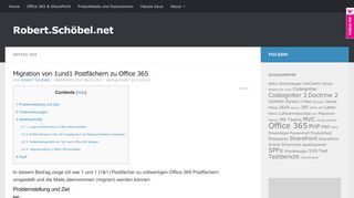 
                            9. Migration von 1und1 Postfächern zu Office 365 - Robert.Schöbel.net