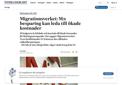 
                            12. Migrationsverket: M:s besparing kan leda till ökade kostnader | SvD