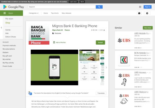 
                            6. Migros Bank E-Banking Phone – Apps i Google Play