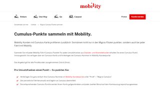 
                            7. Migros-Cumulus-Punkte sammeln - Mobility