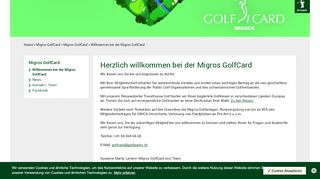 
                            3. Migros GolfCard - ASG GolfCard Migros - Migros Golfparks