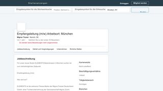 
                            12. Migros Ticaret sucht Empfangsleitung (m/w) Arbeitsort: München in ...