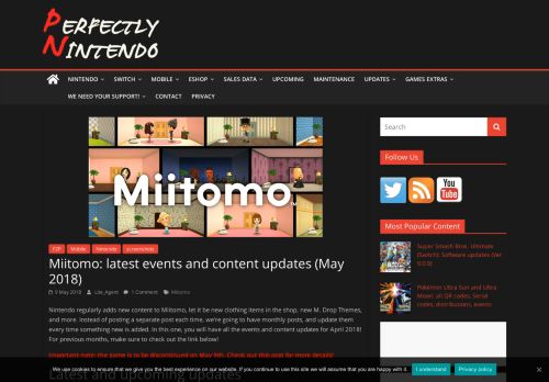 
                            7. Miitomo: latest events and content updates (May 2018) - Perfectly ...