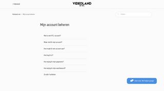 
                            6. Mijn account beheren – Videoland.com