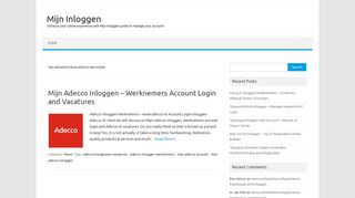 
                            5. Mijn Adecco Inloggen | Mijn Inloggen