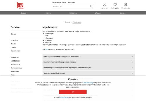 
                            6. Mijn bonprix - je persoonlijke account bij bonprix