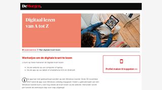 
                            5. Mijn digitale krant lezen | De Morgen Service