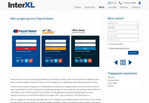
                            8. Mijn-omgeving voor Payroll Select - InterXL Internet Services | Arnhem