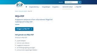 
                            8. Mijn PZP: online inzicht in je zorgverzekering - PZP