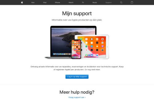 
                            2. Mijn support - Officiële Apple Support