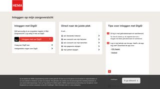 
                            6. Mijn zorgoverzicht - Login - HEMA Zorgverzekering