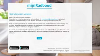 
                            9. mijnRadboud - Inlogherstelpagina