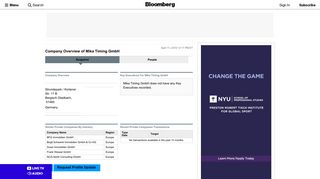 
                            11. Mika Timing GmbH: Private Company Information - Bloomberg