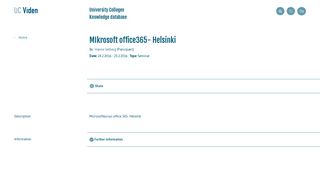 
                            8. MIkrosoft office365- Helsinki - UC Knowledge - University colleges ...