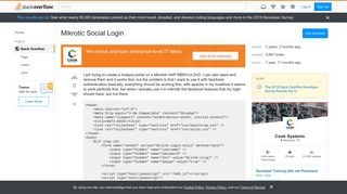 
                            8. Mikrotic Social Login - Stack Overflow