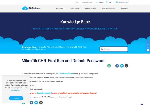 
                            12. MikroTik CHR: First Run and Default Password - BGOcloud