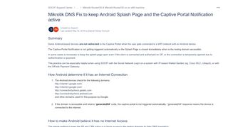 
                            11. Mikrotik DNS Fix to keep Android Splash Page and the Captive Portal ...